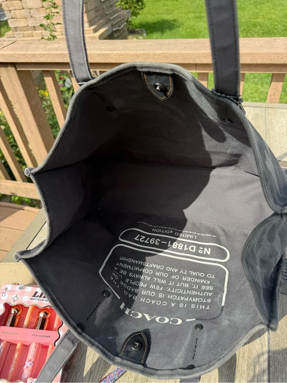 EUC Coach Limited Edition LOVE Tote 42 collab Jason Naylor